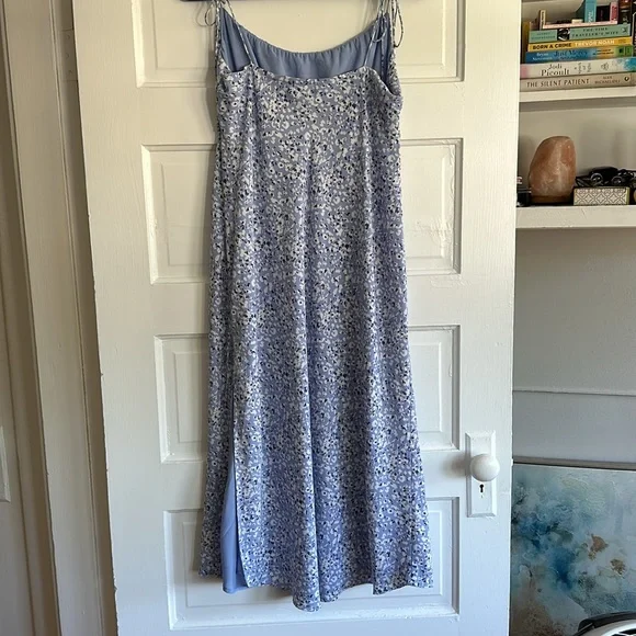 Abercrombie Light Blue Leopard Print Dress - Picture 3 of 5